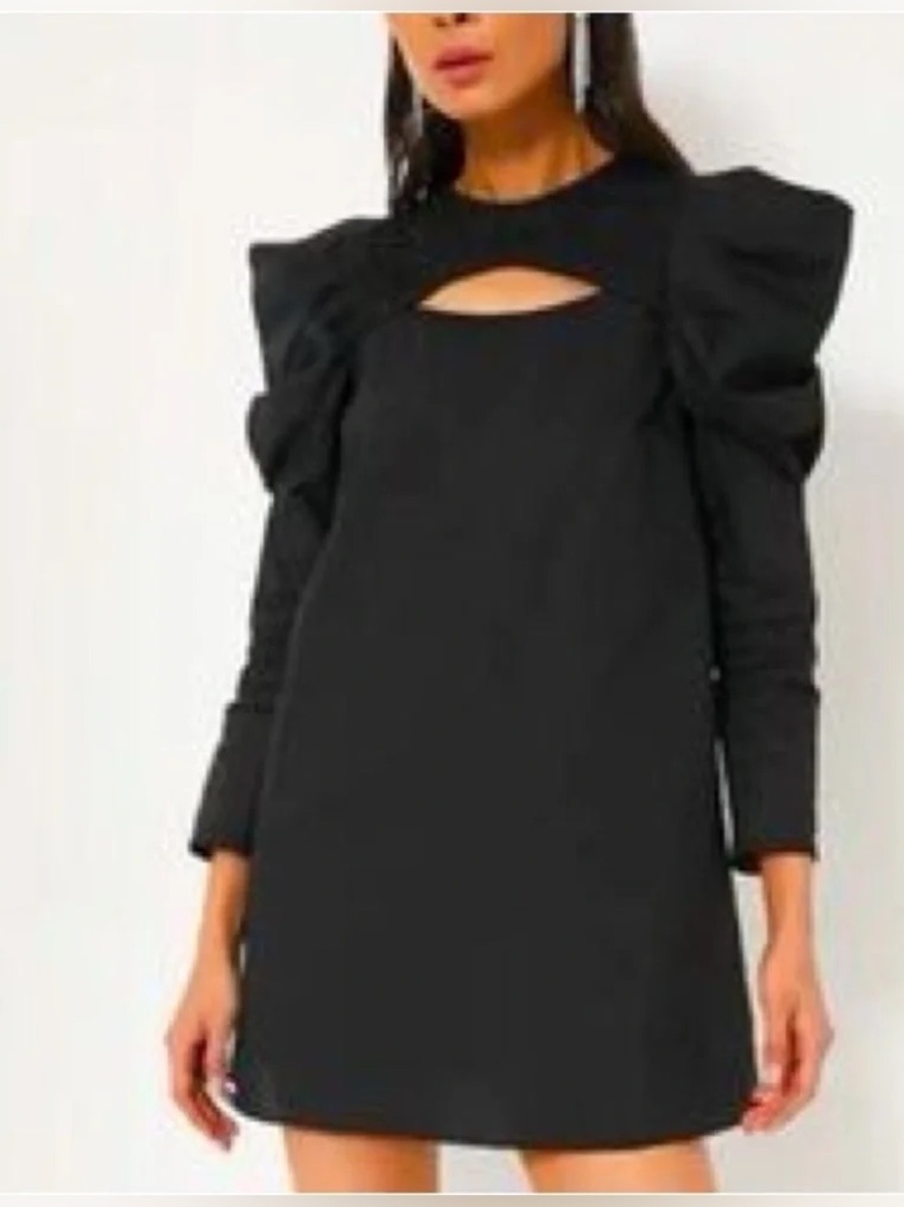 Tuckernuck. Hyacinth House. Black Keyhole Beckett Mini Dress. Size Small.